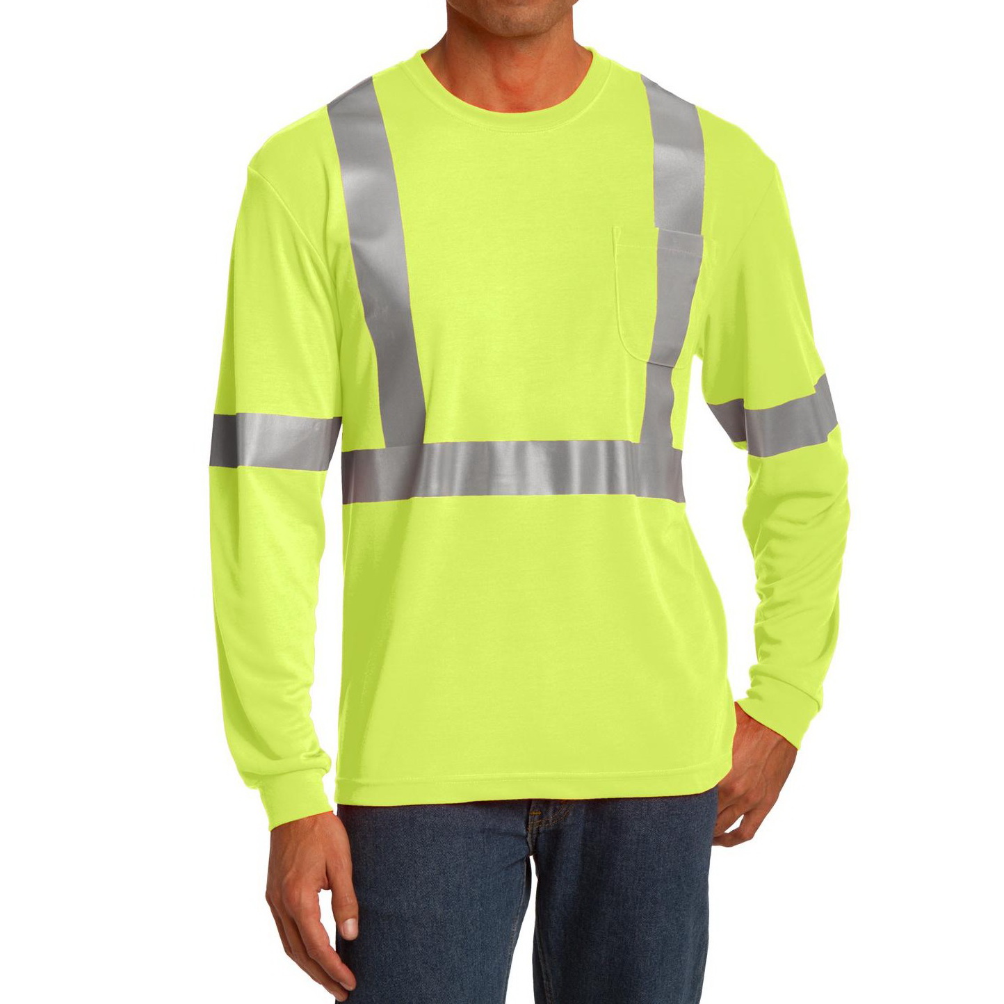 ANSI 107 Class 2 Long Sleeve Safety T-Shirt