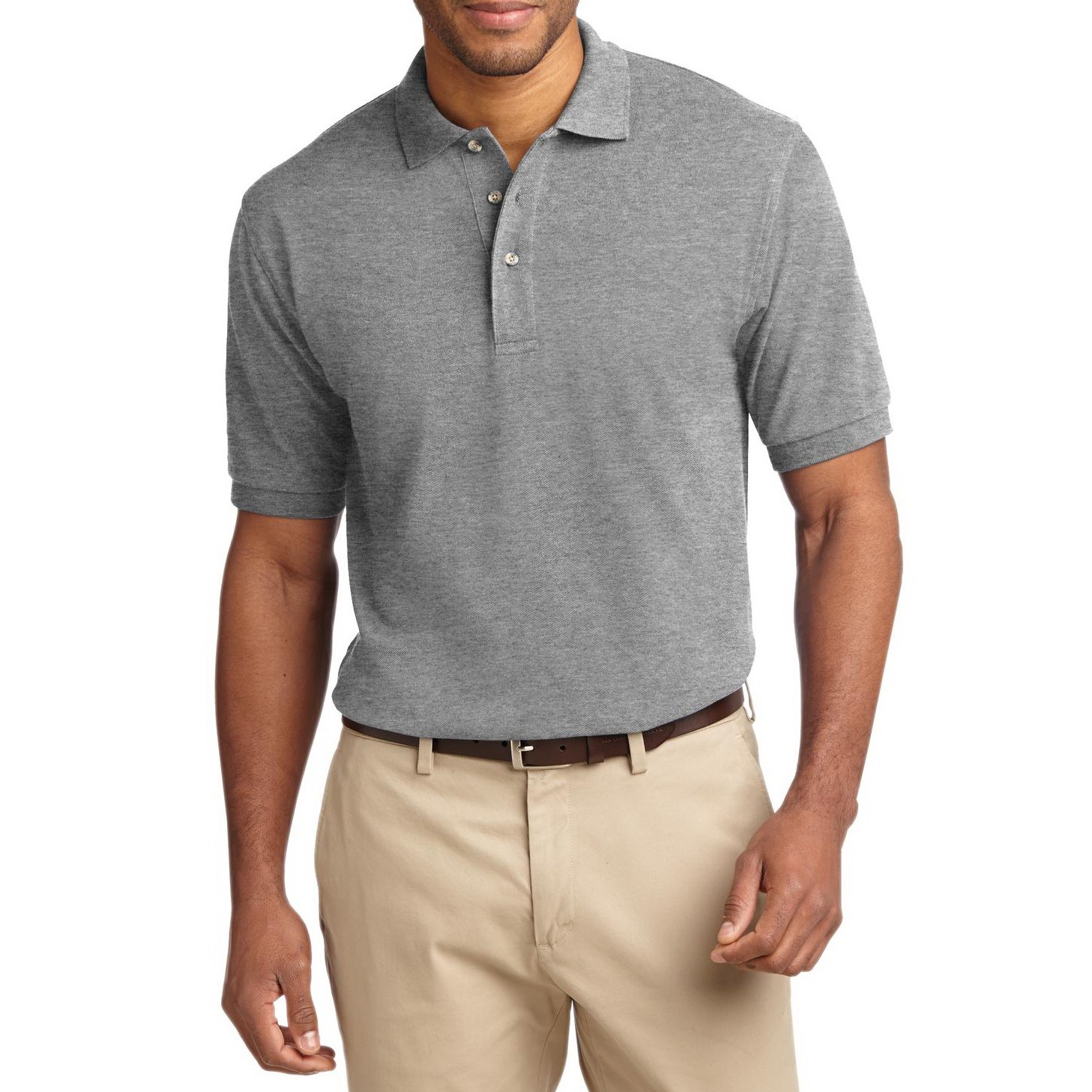Heavyweight Cotton Pique Polo Shirt